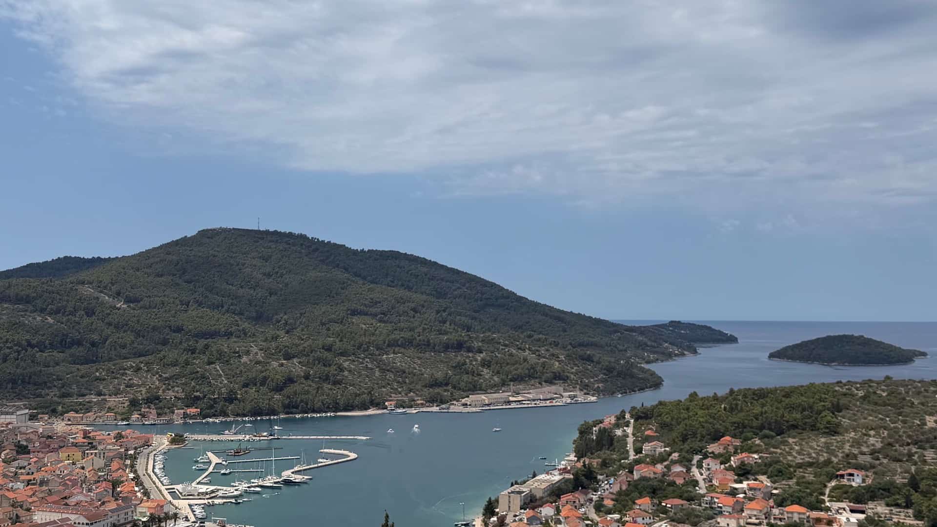 Veli Luka bay on Kurcola island in Croatia