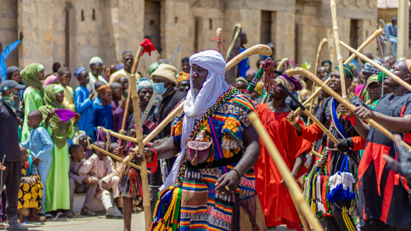 Local dancers in a local parade