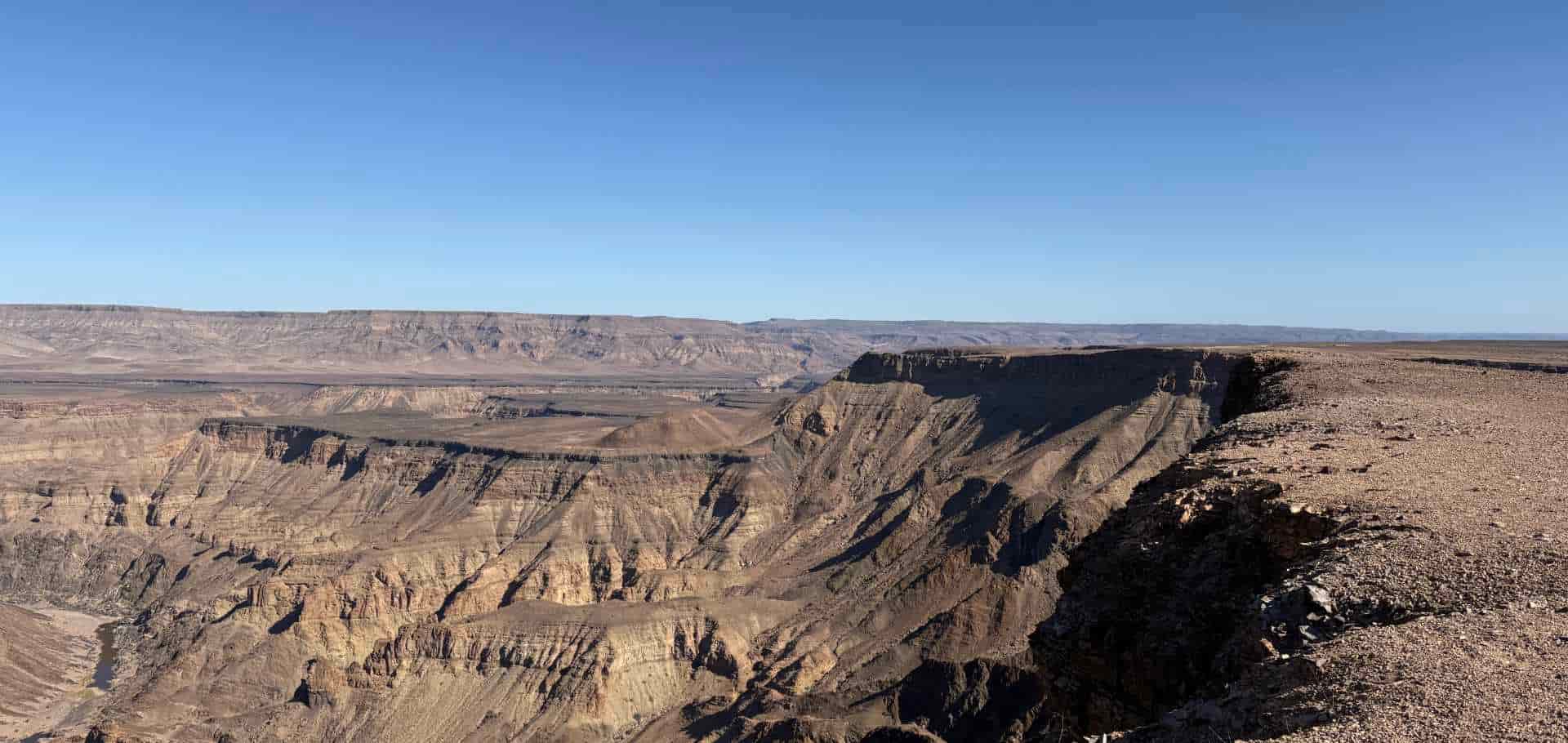 Namibian fish river canyon, view from the top