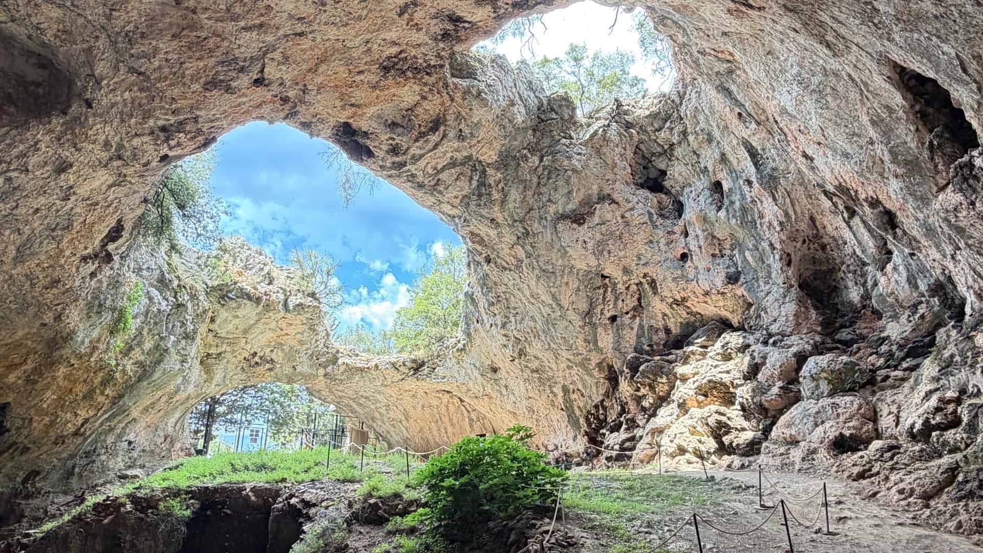 Veli Spila cave in Veli Luka on Kurcola island in Croatia