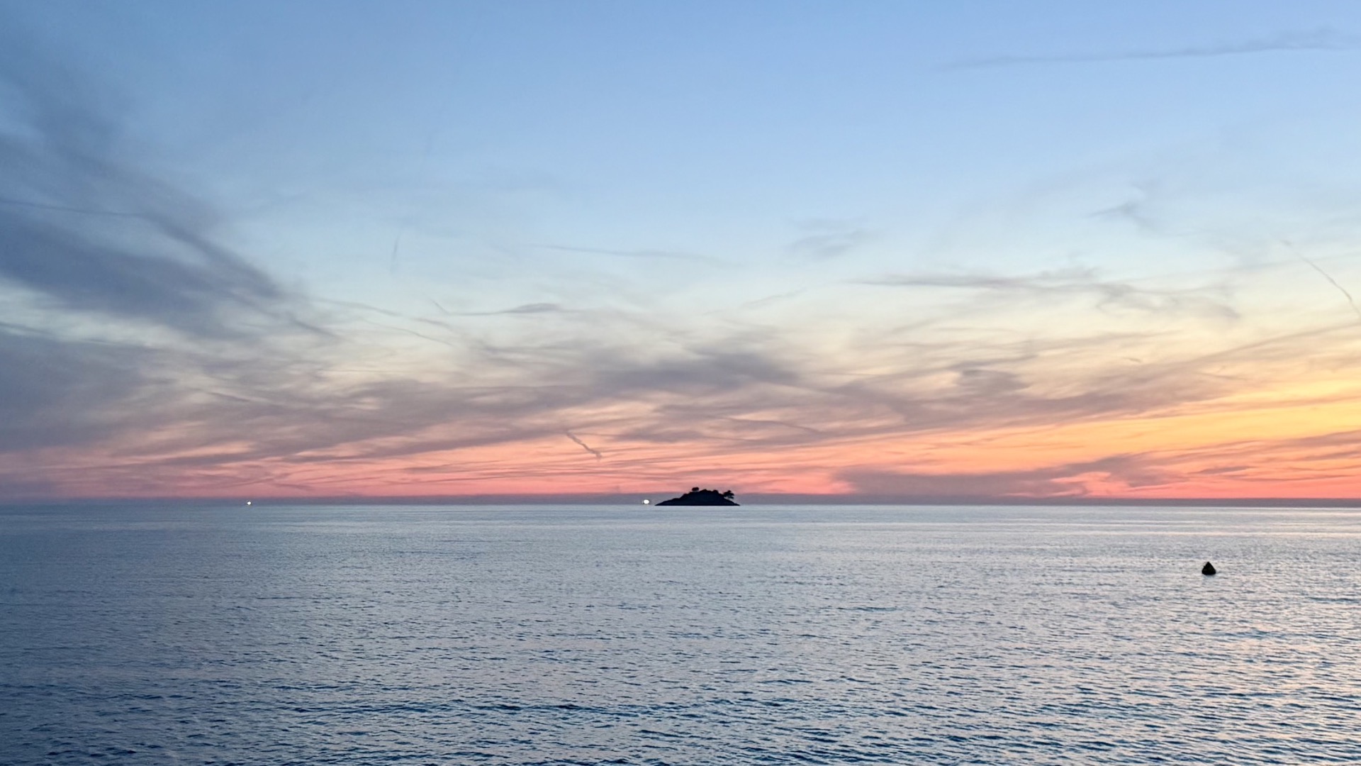 Gulf of Rovinj in Croatia at dusk