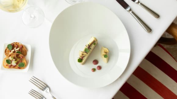 high end main course on a table