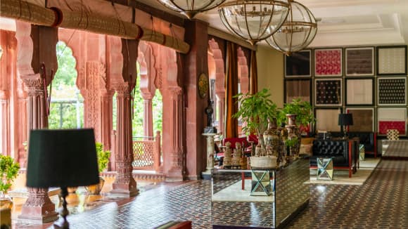 Interior design of a luxury hotel